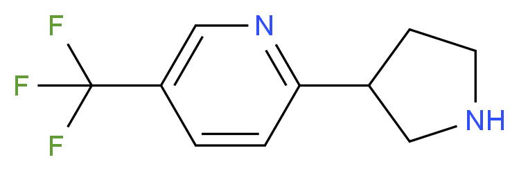 2-(pyrrolidin-3-yl)-5-(trifluoromethyl)pyridine_Molecular_structure_CAS_1196146-55-0)