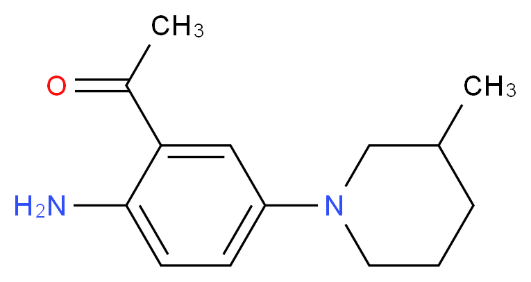 1-[2-Amino-5-(3-methylpiperidino)phenyl]-1-ethanone_Molecular_structure_CAS_886361-37-1)