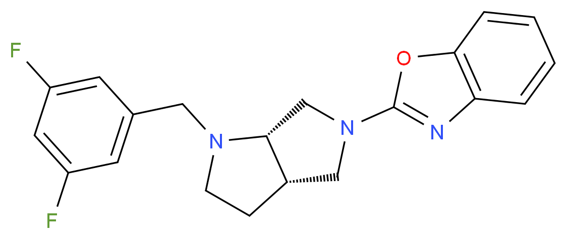2-[(3aS,6aS)-1-(3,5-difluorobenzyl)hexahydropyrrolo[3,4-b]pyrrol-5(1H)-yl]-1,3-benzoxazole_Molecular_structure_CAS_)