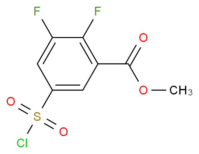 methyl 5-(chlorosulfonyl)-2,3-difluorobenzoate_Molecular_structure_CAS_)