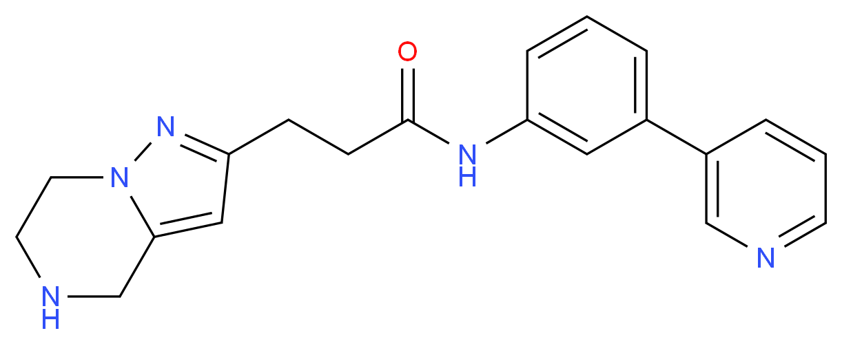 N-[3-(3-pyridinyl)phenyl]-3-(4,5,6,7-tetrahydropyrazolo[1,5-a]pyrazin-2-yl)propanamide_Molecular_structure_CAS_)