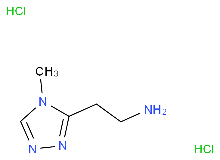2-(4-methyl-4H-1,2,4-triazol-3-yl)ethan-1-amine dihydrochloride_Molecular_structure_CAS_)