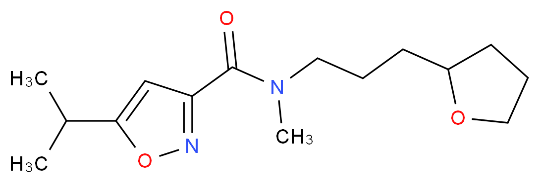 5-isopropyl-N-methyl-N-[3-(tetrahydro-2-furanyl)propyl]-3-isoxazolecarboxamide_Molecular_structure_CAS_)