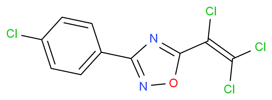 3-(4-chlorophenyl)-5-(1,2,2-trichlorovinyl)-1,2,4-oxadiazole_Molecular_structure_CAS_)