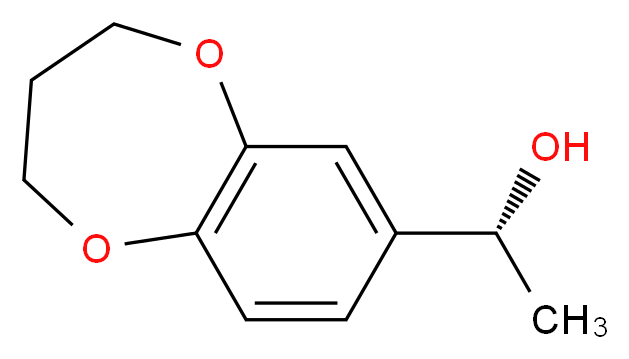 (1R)-1-(3,4-dihydro-2H-1,5-benzodioxepin-7-yl)ethanol_Molecular_structure_CAS_)