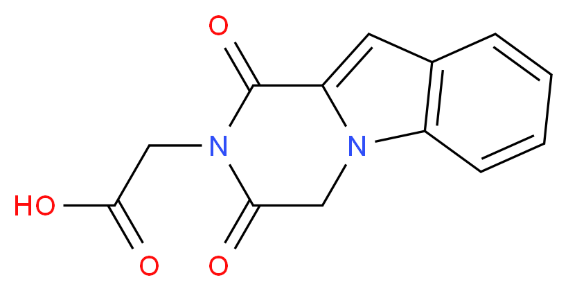 2-{1,3-dioxo-1H,2H,3H,4H-pyrazino[1,2-a]indol-2-yl}acetic acid_Molecular_structure_CAS_)