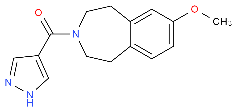 7-methoxy-3-(1H-pyrazol-4-ylcarbonyl)-2,3,4,5-tetrahydro-1H-3-benzazepine_Molecular_structure_CAS_)