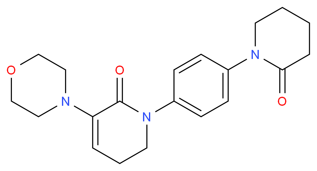 3-Morpholino-1-(4-(2-oxopiperidin-1-yl)phenyl)-5,6-dihydropyridin-2(1H)-one_Molecular_structure_CAS_545445-44-1)