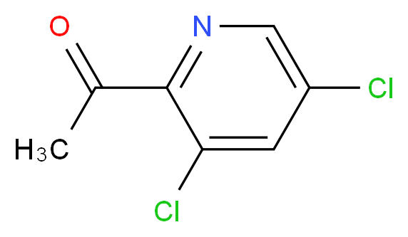 Ethanone, 1-(3,5-dichloro-2-pyridinyl)-_Molecular_structure_CAS_141454-65-1)