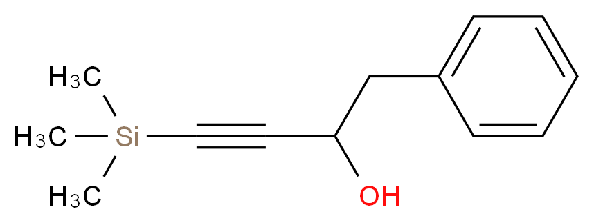 1-phenyl-4-(trimethylsilyl)but-3-yn-2-ol_Molecular_structure_CAS_)
