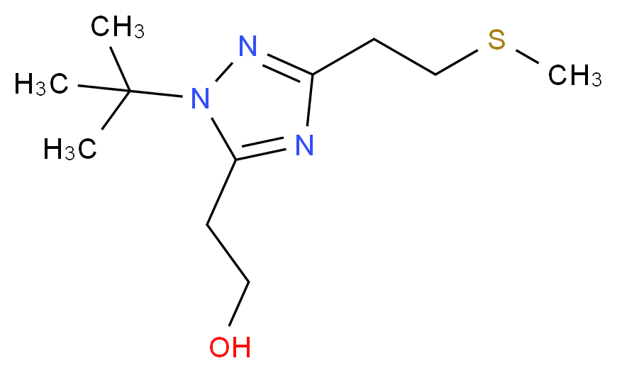 2-{1-tert-butyl-3-[2-(methylthio)ethyl]-1H-1,2,4-triazol-5-yl}ethanol_Molecular_structure_CAS_)