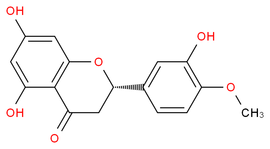 3',5,7-Trihydroxy-4'-methoxyflavanone_Molecular_structure_CAS_520-33-2)