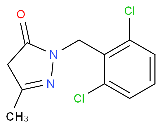 2-(2,6-Dichloro-benzyl)-5-methyl-2,4-dihydro-pyrazol-3-one_Molecular_structure_CAS_)