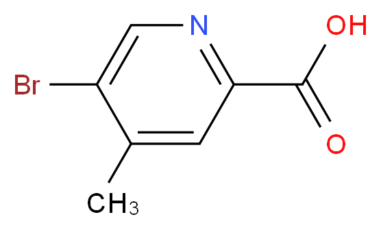 5-Bromo-4-methylpyridine-2-carboxylic acid_Molecular_structure_CAS_886365-02-2)