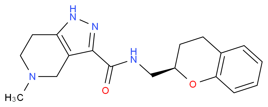 N-[(2R)-3,4-dihydro-2H-chromen-2-ylmethyl]-5-methyl-4,5,6,7-tetrahydro-1H-pyrazolo[4,3-c]pyridine-3-carboxamide_Molecular_structure_CAS_)