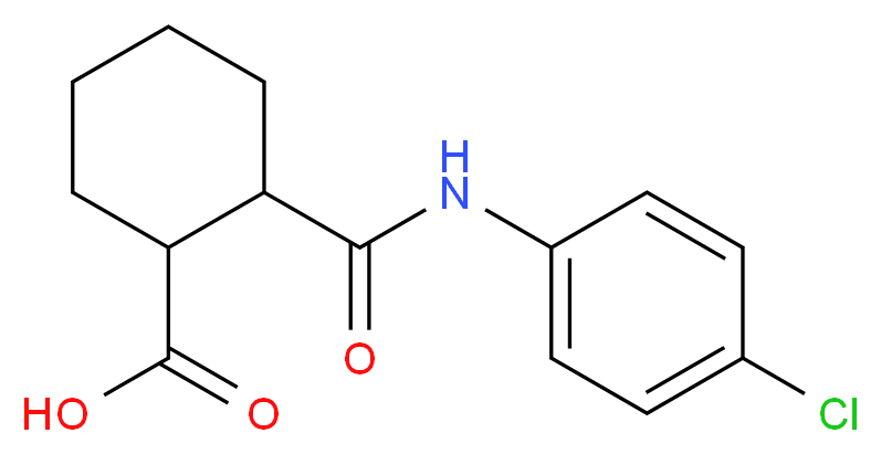 2-{[(4-chlorophenyl)amino]carbonyl}cyclohexanecarboxylic acid_Molecular_structure_CAS_101937-67-1)