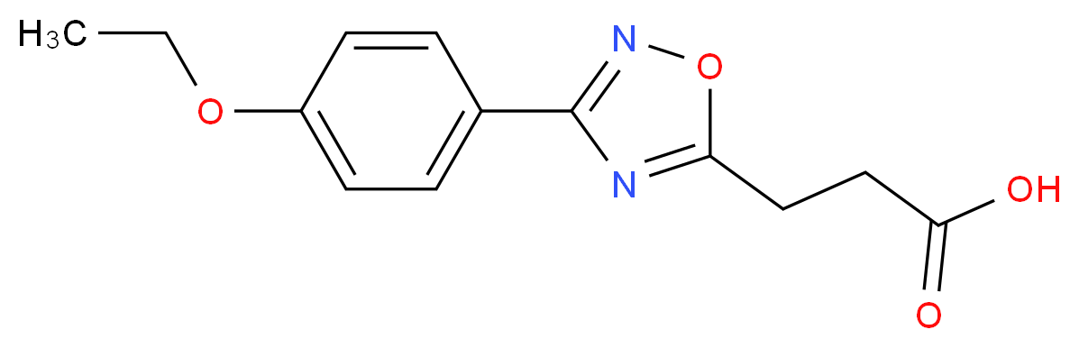 3-[3-(4-Ethoxyphenyl)-1,2,4-oxadiazol-5-yl]-propanoic acid_Molecular_structure_CAS_)