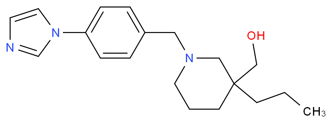 {1-[4-(1H-imidazol-1-yl)benzyl]-3-propylpiperidin-3-yl}methanol_Molecular_structure_CAS_)