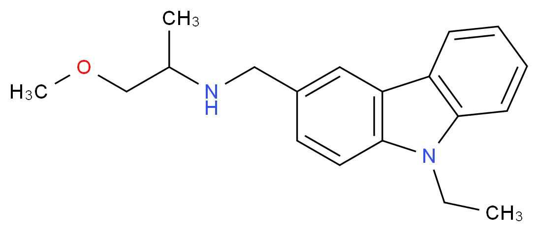 N-[(9-ethyl-9H-carbazol-3-yl)methyl]-1-methoxypropan-2-amine_Molecular_structure_CAS_418779-31-4)