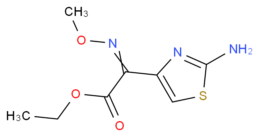 Ethyl 2-amino-α-(methoxyimino)-4-thiazoleacetate, predominantly syn_Molecular_structure_CAS_64485-88-7)