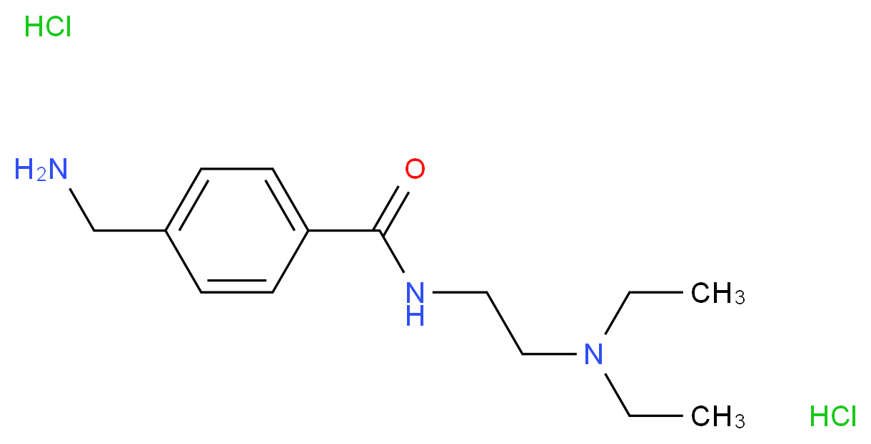 4-(aminomethyl)-N-[2-(diethylamino)ethyl]benzamide dihydrochloride_Molecular_structure_CAS_)
