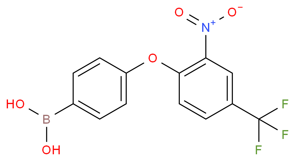 4-[2-Nitro-4-(trifluoromethyl)phenoxy]benzeneboronic acid_Molecular_structure_CAS_)