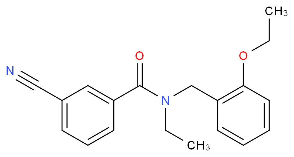 3-cyano-N-(2-ethoxybenzyl)-N-ethylbenzamide_Molecular_structure_CAS_)