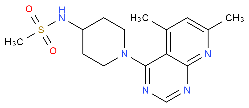 N-[1-(5,7-dimethylpyrido[2,3-d]pyrimidin-4-yl)piperidin-4-yl]methanesulfonamide_Molecular_structure_CAS_)