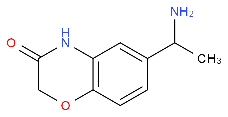 6-(1-aminoethyl)-2H-1,4-benzoxazin-3(4H)-one_Molecular_structure_CAS_159459-52-6)