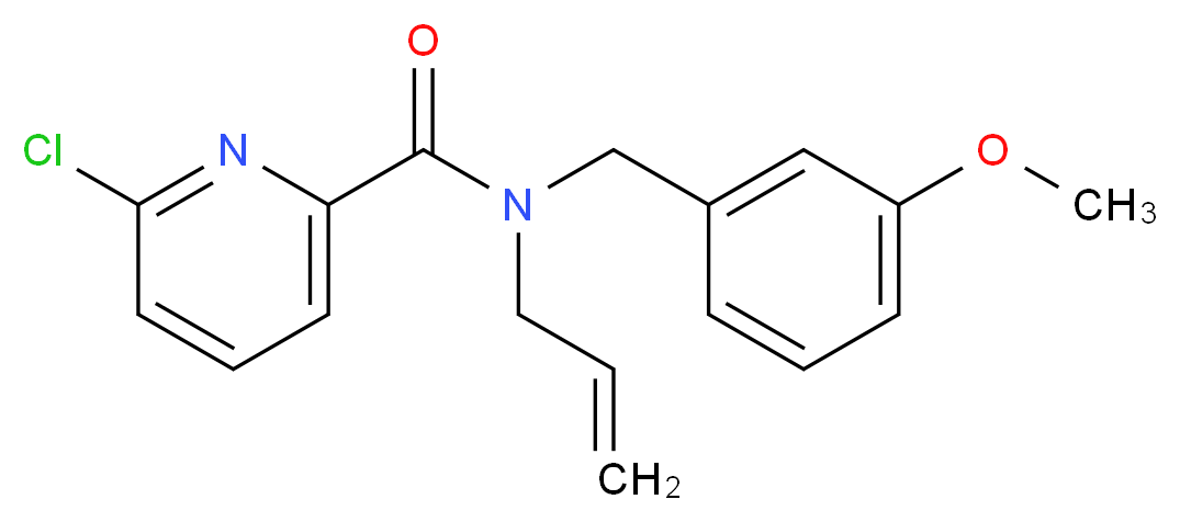 N-allyl-6-chloro-N-(3-methoxybenzyl)pyridine-2-carboxamide_Molecular_structure_CAS_)