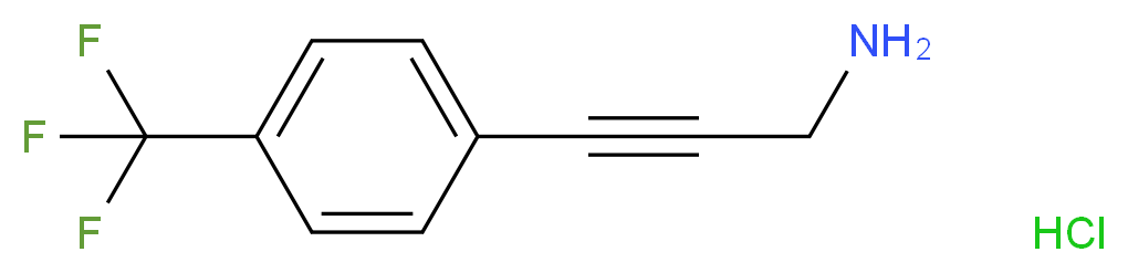 3-[4-(trifluoromethyl)phenyl]prop-2-yn-1-amine hydrochloride_Molecular_structure_CAS_)
