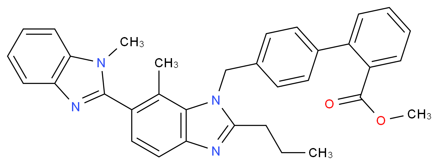 4'-Desmethyl-7'-methyl Telmisartan Methyl Ester_Molecular_structure_CAS_1338830-37-7)