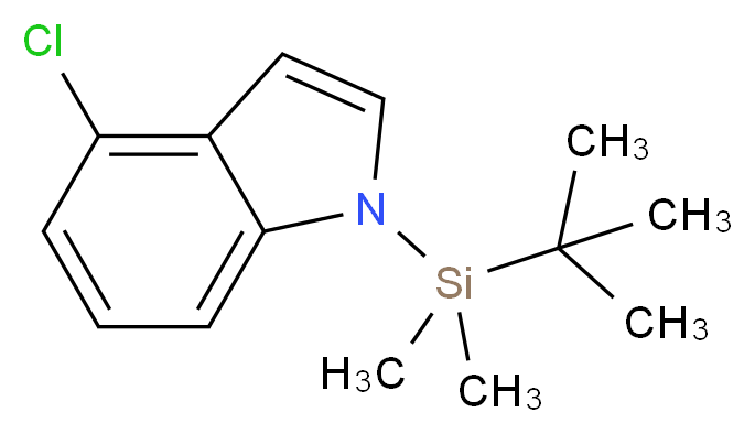 4-Chloro-N-(tert-butyldimethylsilyl)indole_Molecular_structure_CAS_412048-45-4)