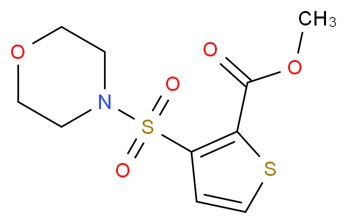 Methyl 3-(morpholin-4-ylsulfonyl)thiophene-2-carboxylate_Molecular_structure_CAS_)