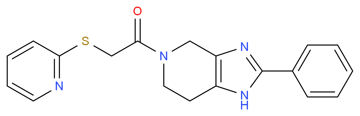 2-phenyl-5-[(pyridin-2-ylthio)acetyl]-4,5,6,7-tetrahydro-1H-imidazo[4,5-c]pyridine_Molecular_structure_CAS_)