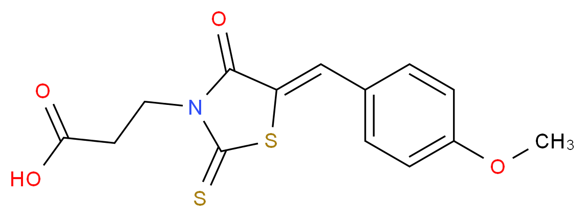 3-[5-(4-Methoxy-benzylidene)-4-oxo-2-thioxo-thiazolidin-3-yl]-propionic acid_Molecular_structure_CAS_)