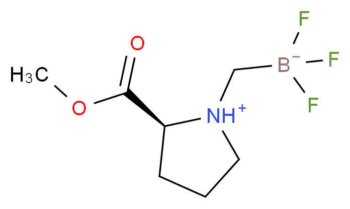 ([(2S)-2-(Methoxycarbonyl)pyrrolidinium-1-yl])methyl)trifluoroborate_Molecular_structure_CAS_)