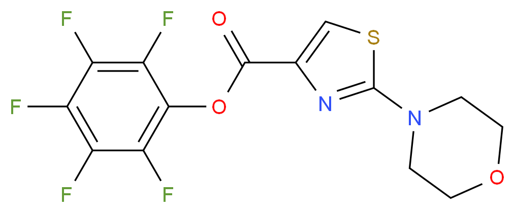 pentafluorophenyl 2-morpholino-1,3-thiazole-4-carboxylate_Molecular_structure_CAS_921939-02-8)
