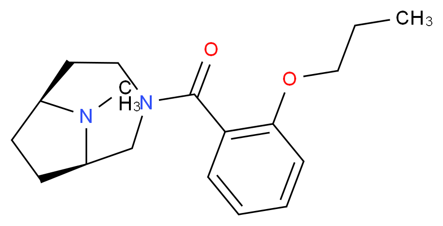 (1R*,6S*)-9-methyl-3-(2-propoxybenzoyl)-3,9-diazabicyclo[4.2.1]nonane_Molecular_structure_CAS_)