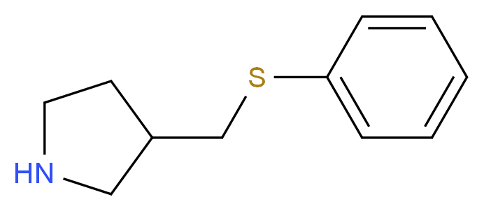 3-[(phenylsulfanyl)methyl]pyrrolidine_Molecular_structure_CAS_)