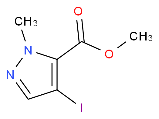 Methyl 4-iodo-1-methyl-1H-pyrazole-5-carboxylate_Molecular_structure_CAS_75092-26-1)