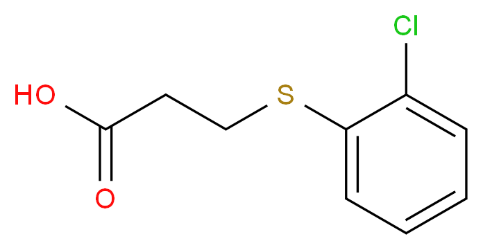 3-(2-Chloro-phenylsulfanyl)-propionic acid_Molecular_structure_CAS_99585-16-7)
