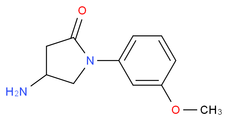 4-amino-1-(3-methoxyphenyl)pyrrolidin-2-one_Molecular_structure_CAS_)