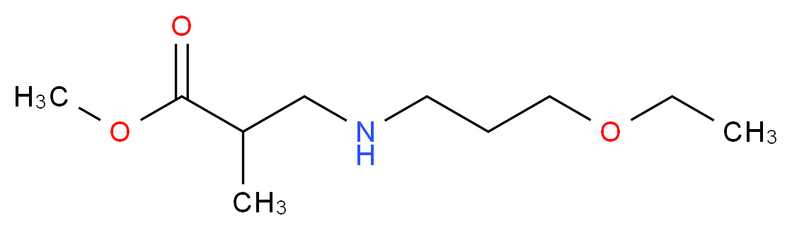 methyl 3-[(3-ethoxypropyl)amino]-2-methylpropanoate_Molecular_structure_CAS_)