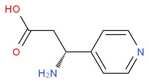 (R)-3-AMINO-3-(PYRIDIN-4-YL)PROPANOIC ACID_Molecular_structure_CAS_678969-18-1)