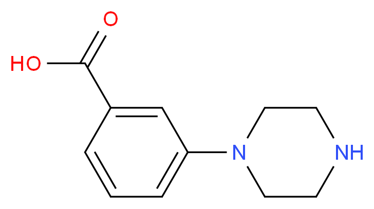 3-Piperazin-1-yl-benzoic acid_Molecular_structure_CAS_446831-28-3)