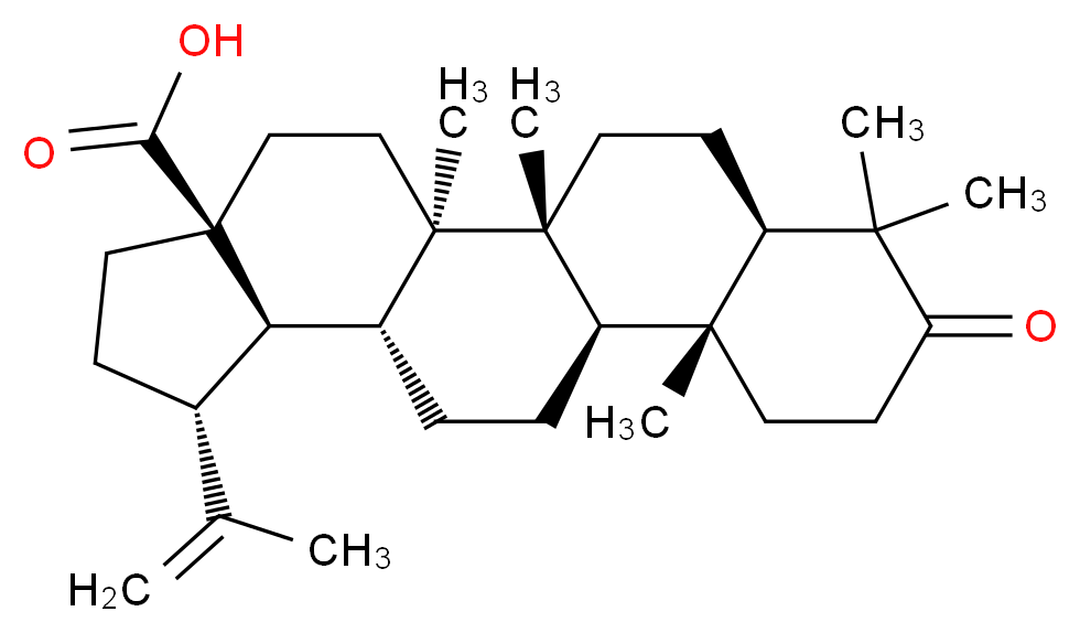 Betulonic acid_Molecular_structure_CAS_4481-62-3)