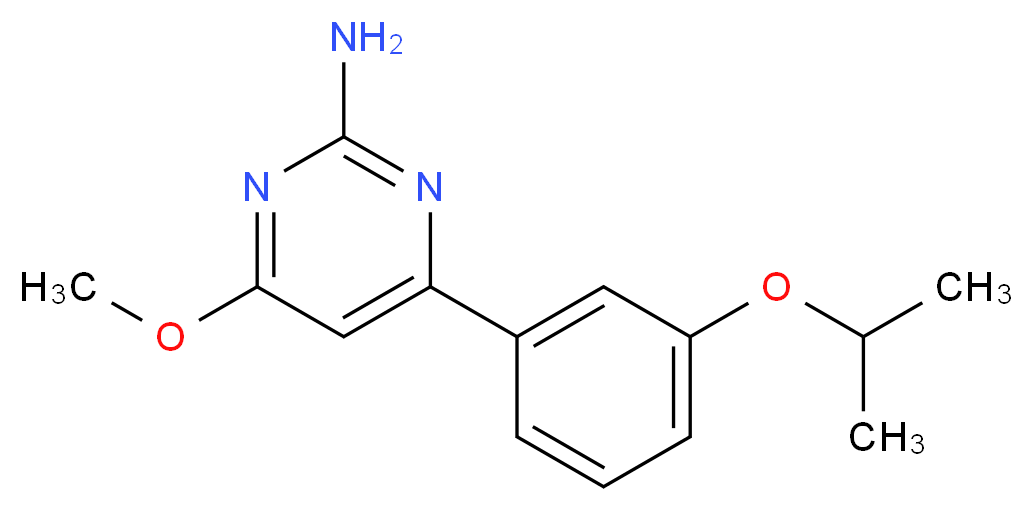 4-(3-isopropoxyphenyl)-6-methoxypyrimidin-2-amine_Molecular_structure_CAS_)