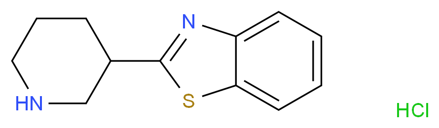 2-(piperidin-3-yl)benzo[d]thiazole hydrochloride_Molecular_structure_CAS_)