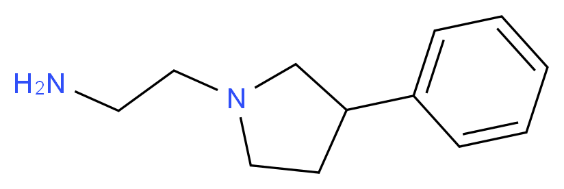 2-(3-phenylpyrrolidin-1-yl)ethanamine_Molecular_structure_CAS_33304-29-9)